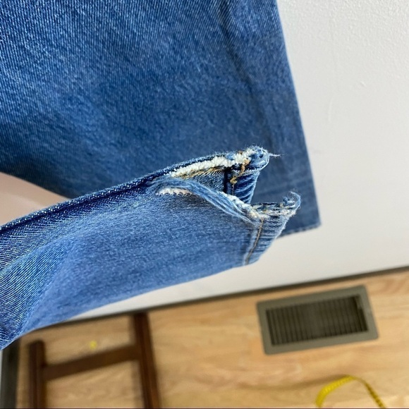 Vintage Gap High Waisted Boy Fit Jeans Button Fly Sz 2 Blue Denim - Picture 5 of 8